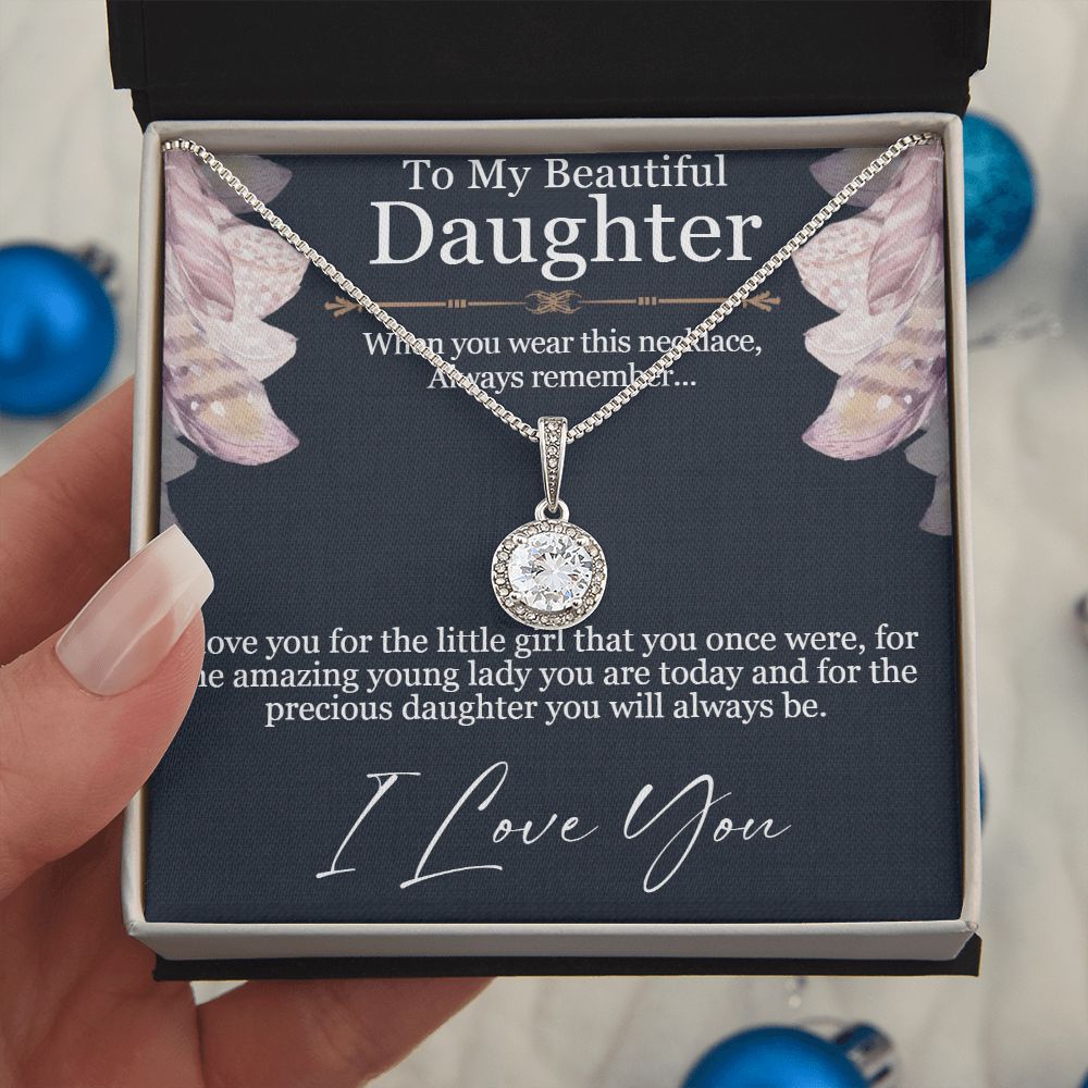 My Beautiful Daughter - Necklace with Message Card