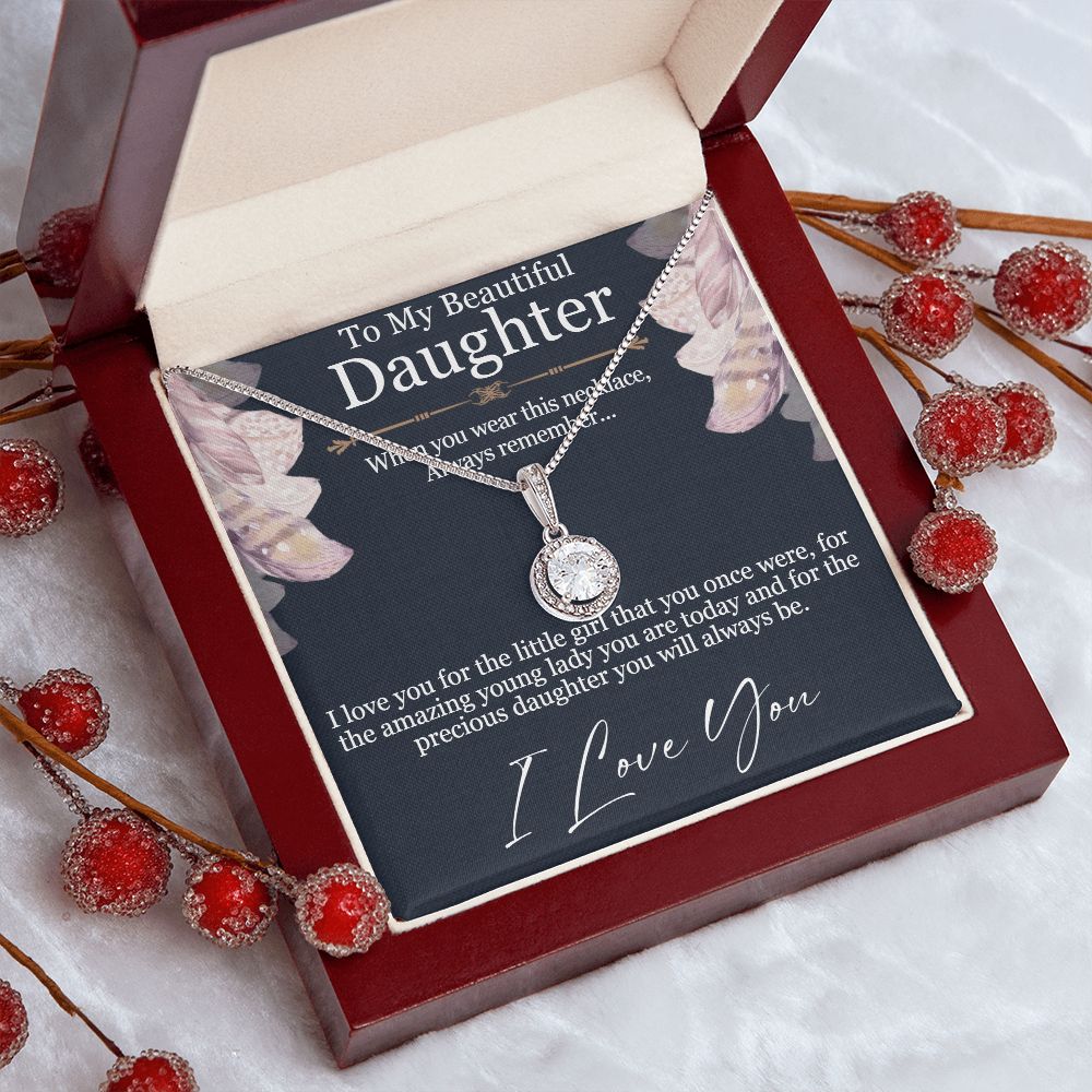 My Beautiful Daughter - Necklace with Message Card