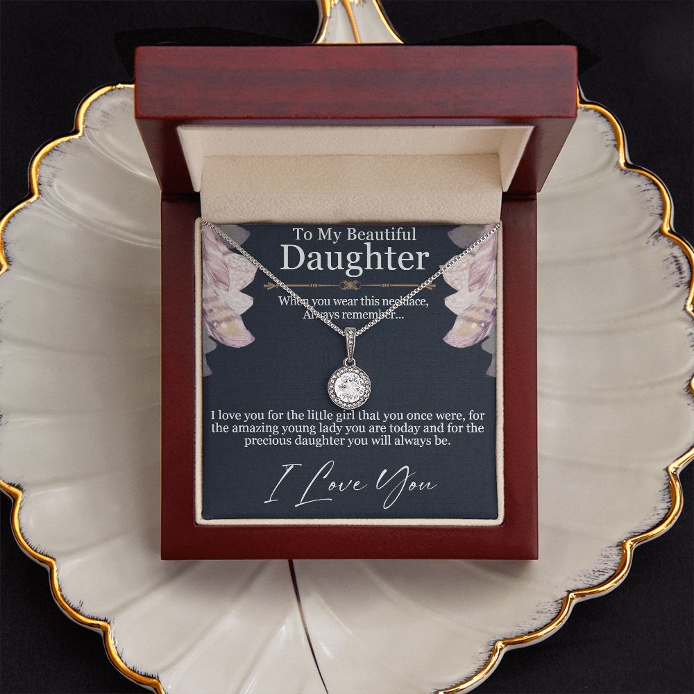 My Beautiful Daughter - Necklace with Message Card