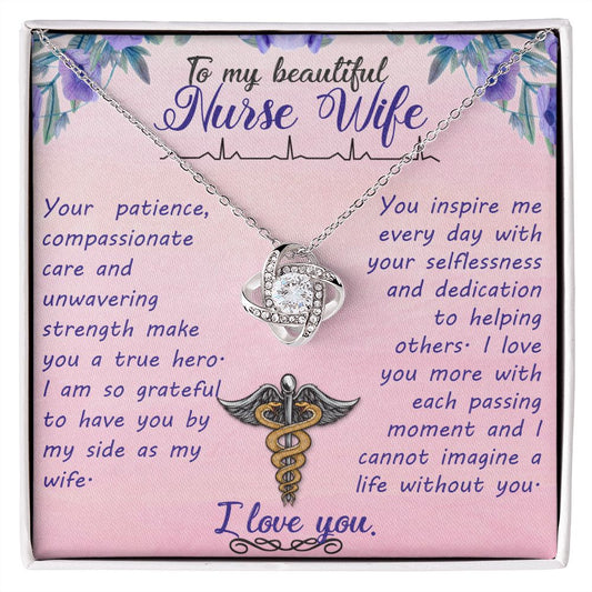 To My Beautiful Nurse - Love Knot Necklace